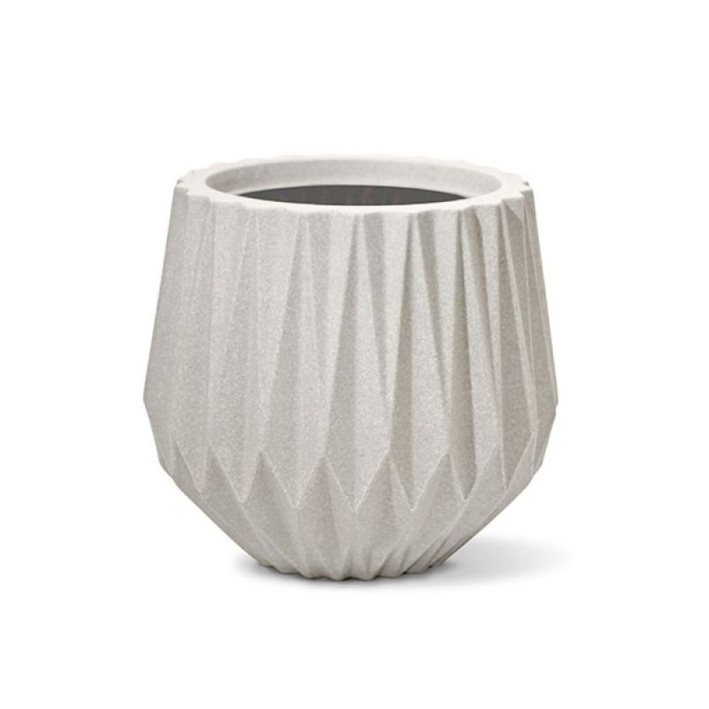 Vaso Origami Redondo 5,5L Cimento