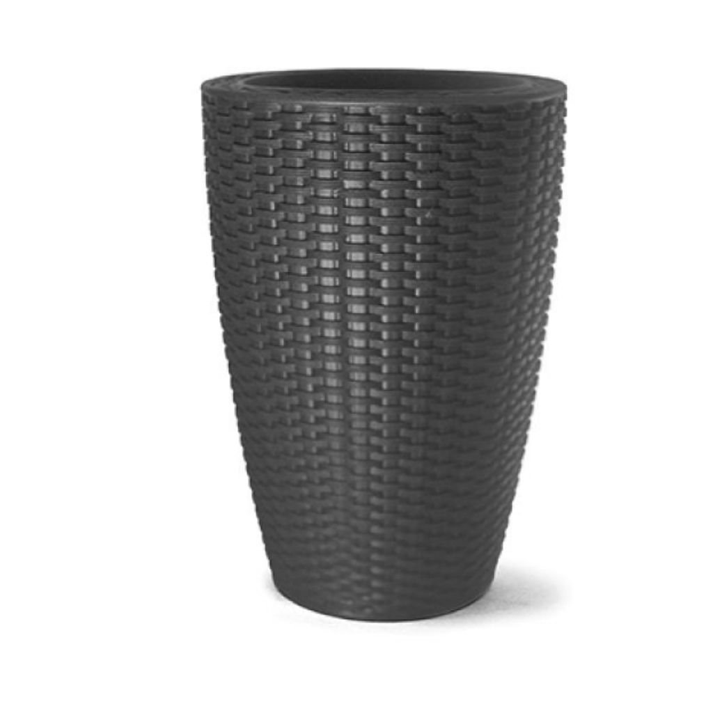 Vaso Treccia Cônico 33L Preto
