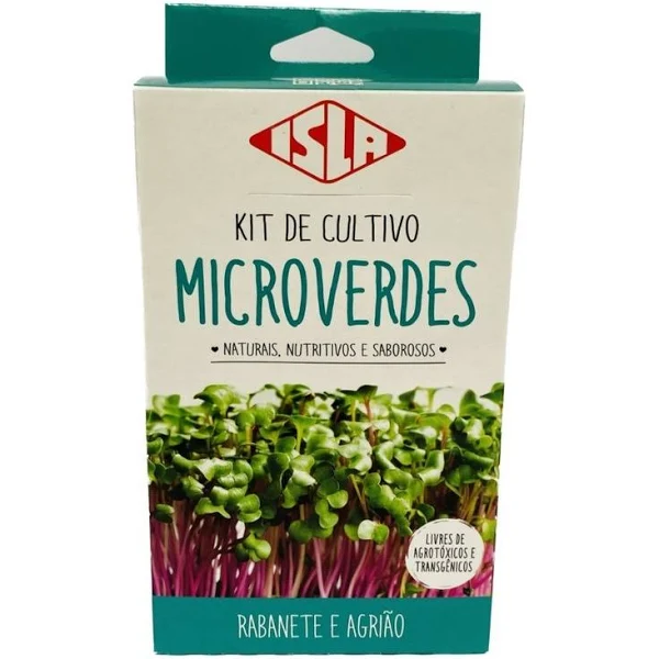 Microverdes Rabanete e Agrião