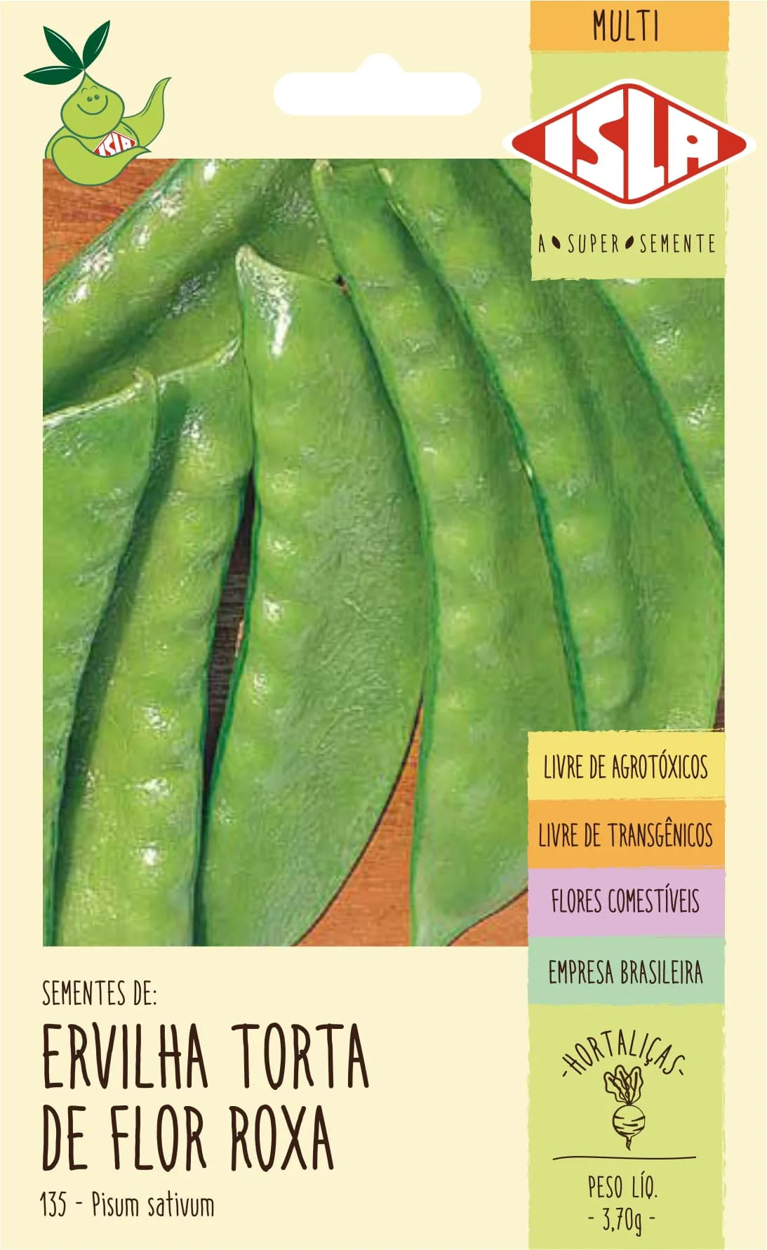 Semente de Ervilha Torta de Flor Roxa