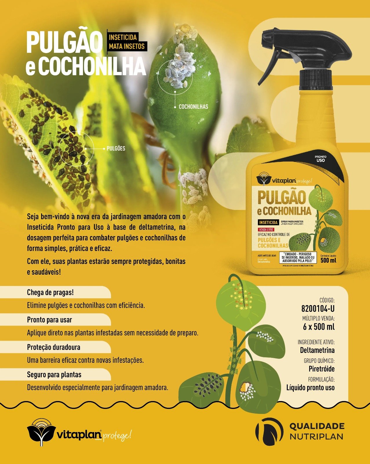 Inseticida para Pulgão e Cochonilha
