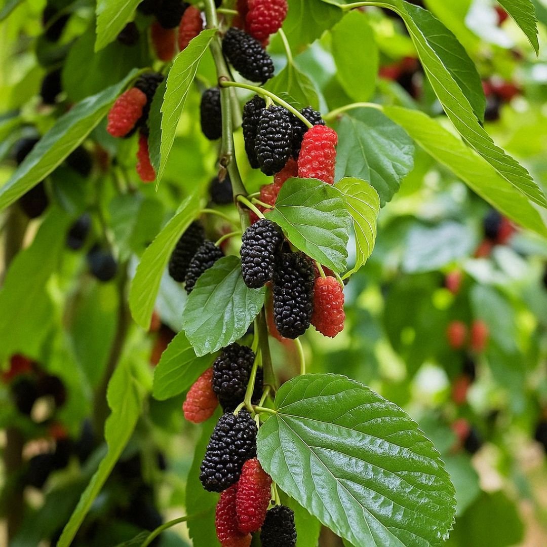 p&eacute; de amora &aacute;rvore com frutos doces