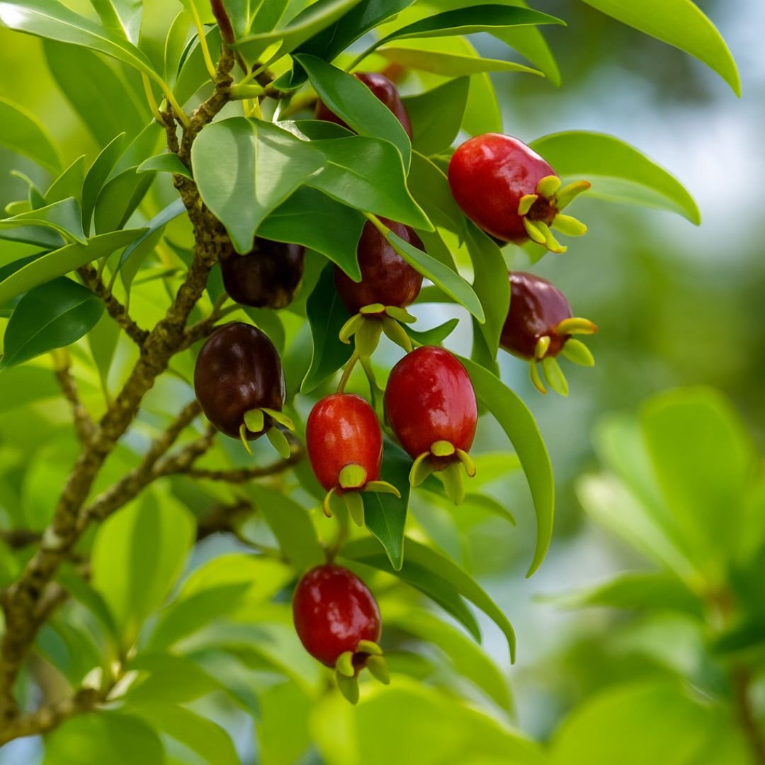 p&eacute; de cereja nativa produtivo em vaso ou quintal