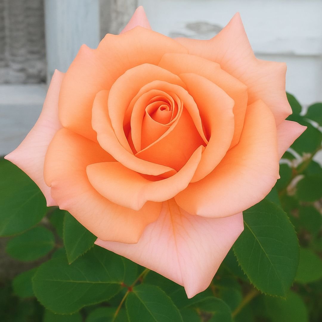 p&eacute; de roseira p&ecirc;ssego florido em vaso