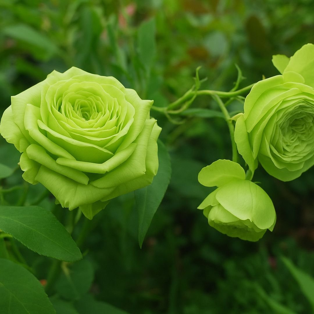 muda de roseira verde que frutifica cedo