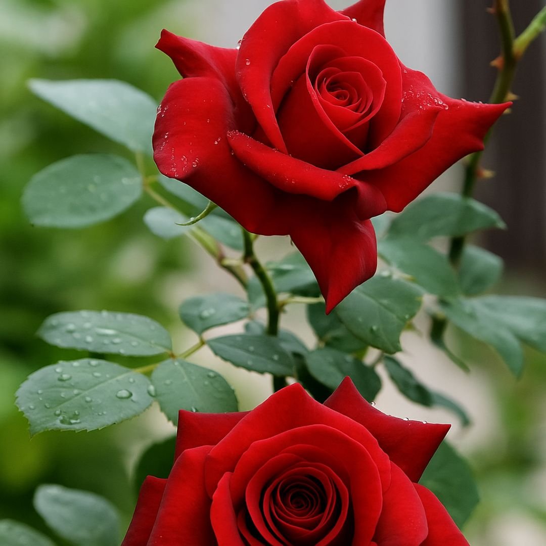 Pé de Roseira Hebe Camargo com Flor Vermelha pé de roseira Hebe Camargo com flores grandes