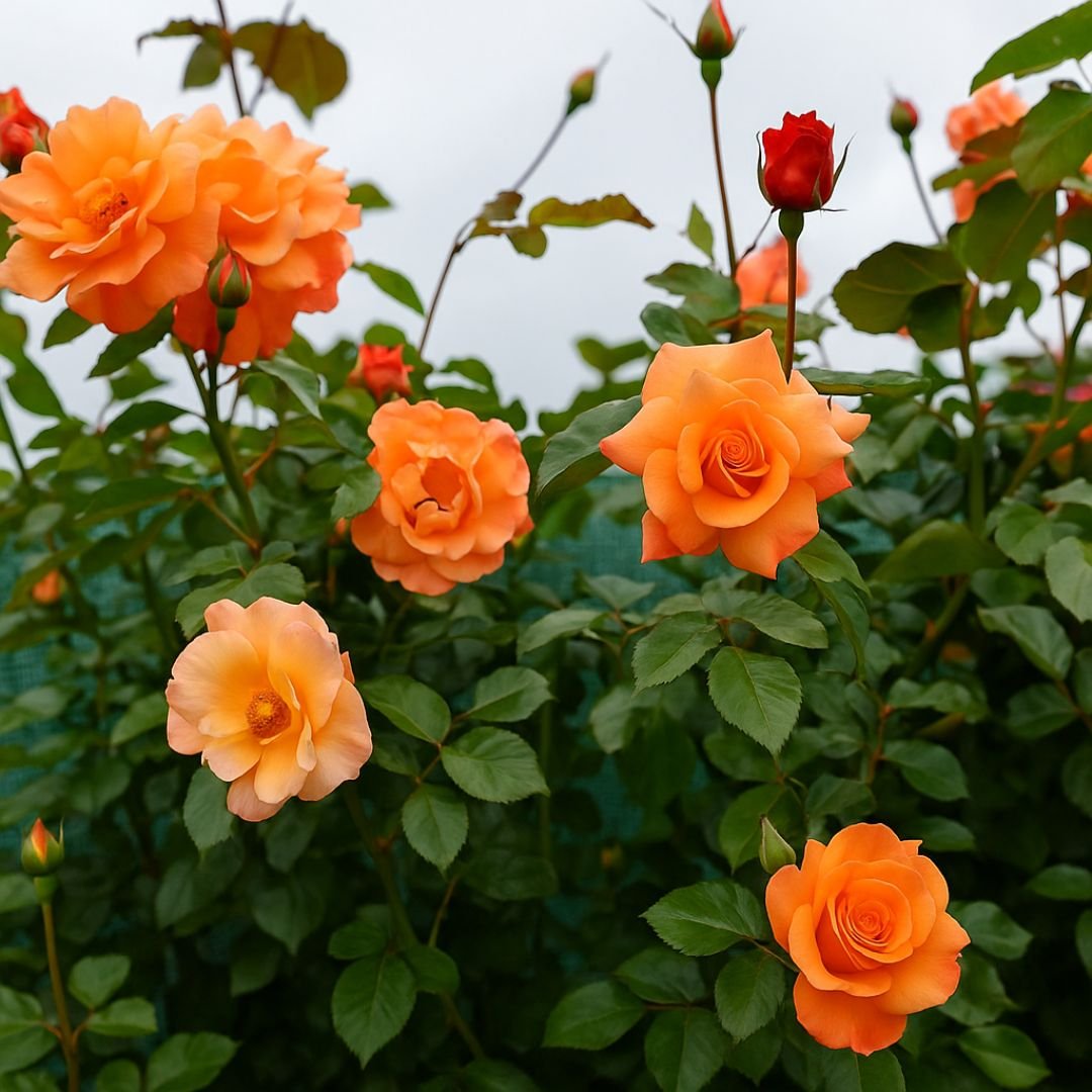 Muda de Roseira Laranja Enxertada muda de roseira laranja que frutifica cedo