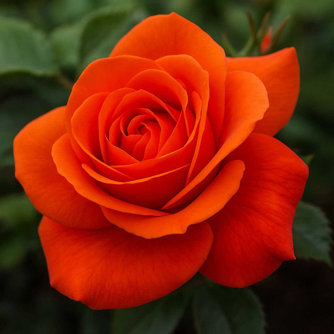 roseira laranja intensa ideal para vaso ou quintal