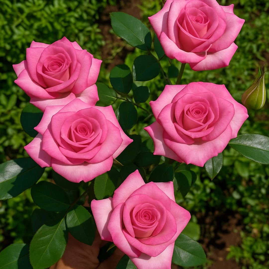 roseira pink intenso