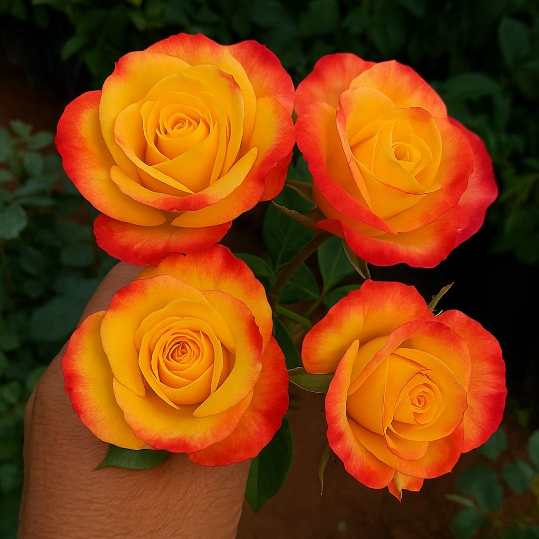 Roseira Amarela Mesclada 1