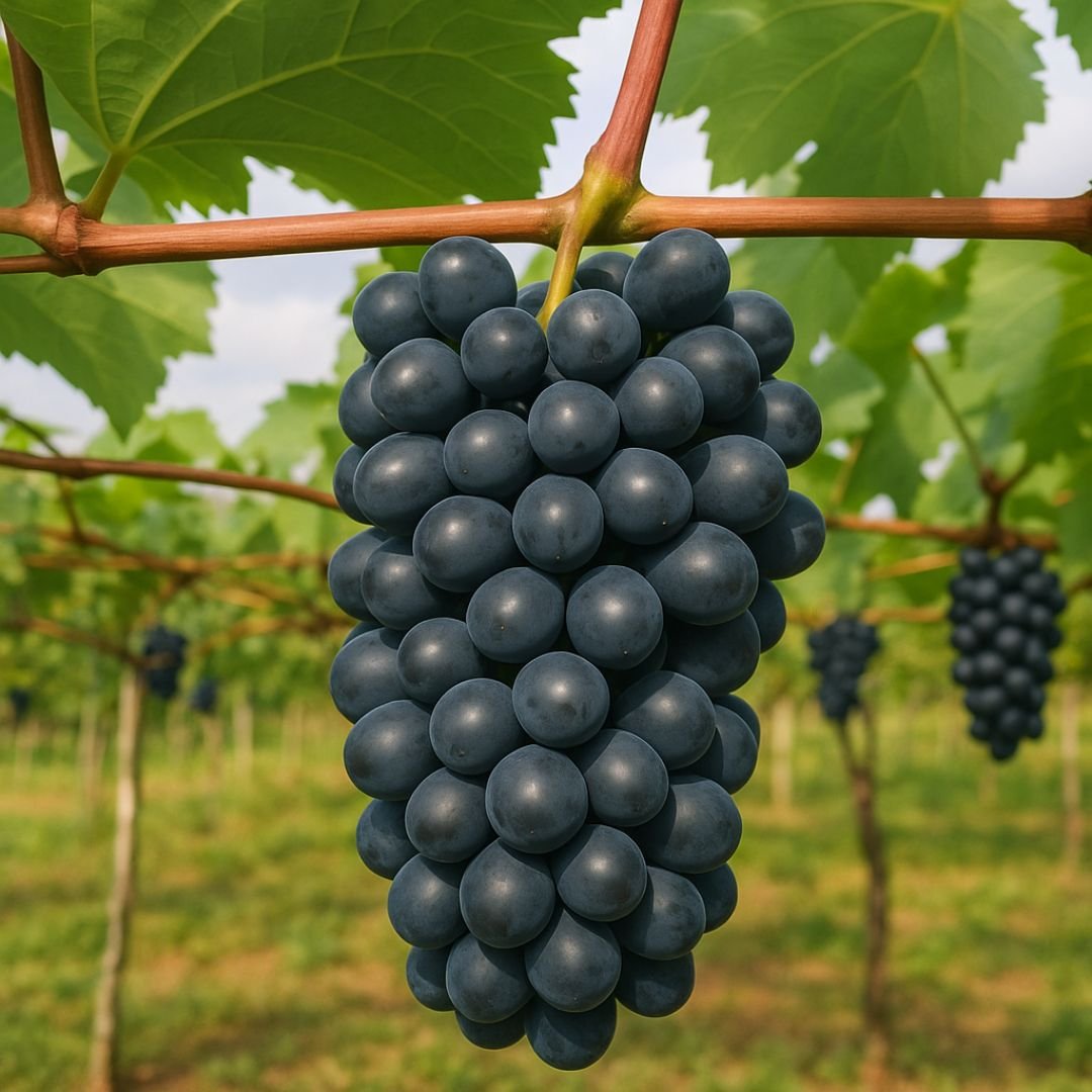 pé de uva vênus com frutos grandes
