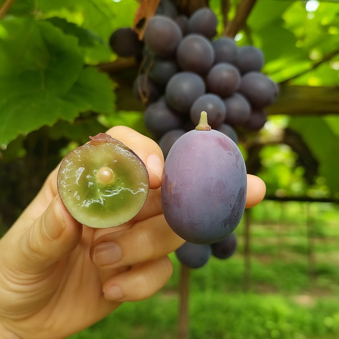 p&eacute; de uva n&uacute;bia com frutos grandes e vistosos