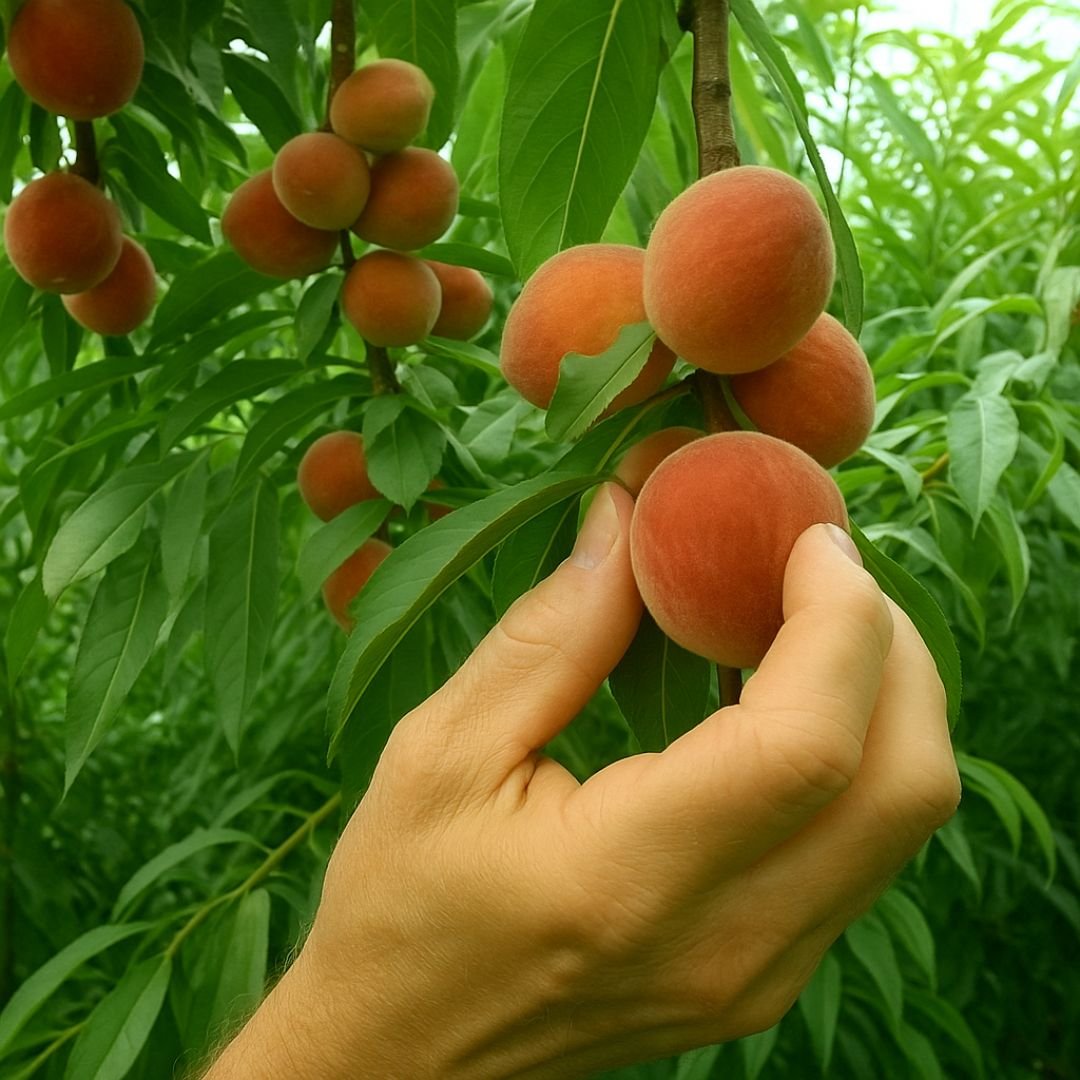 muda de pêssego ouro mel que frutifica cedo