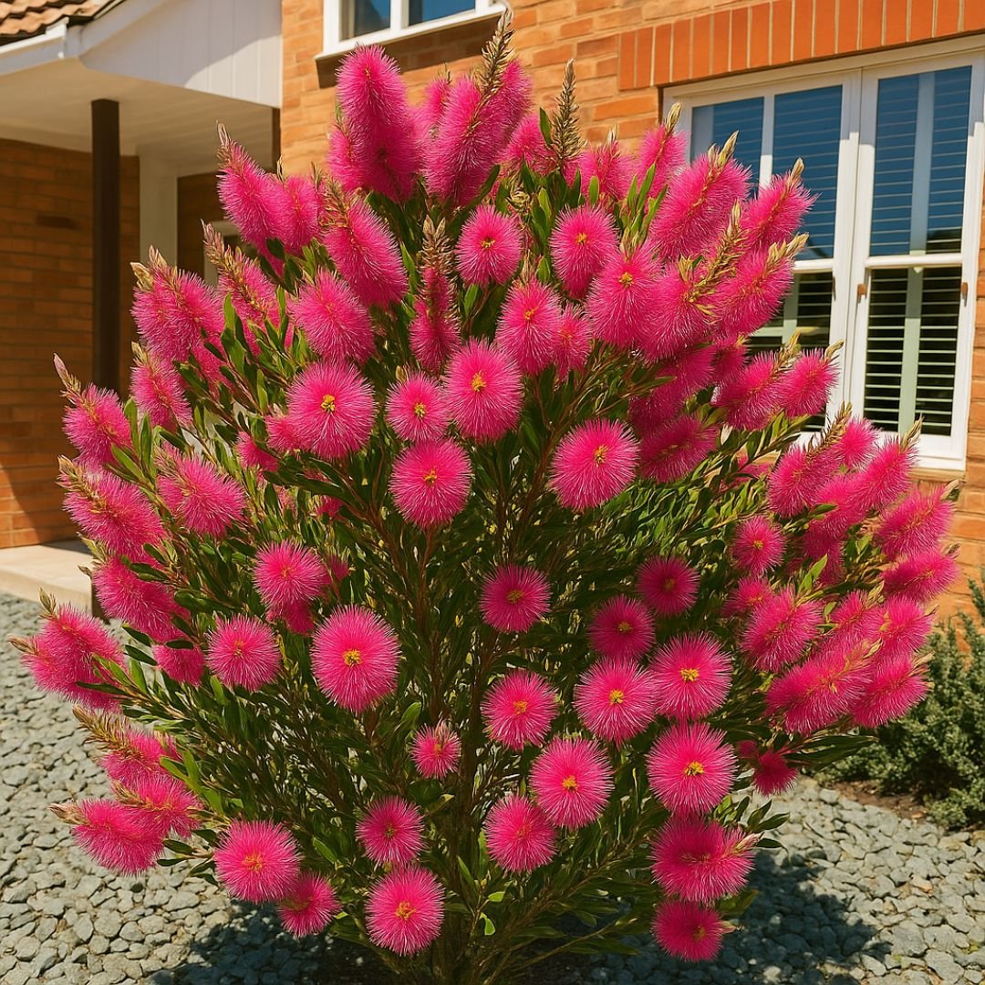 Pé de Calistemo Rosa Escova de Garrafa