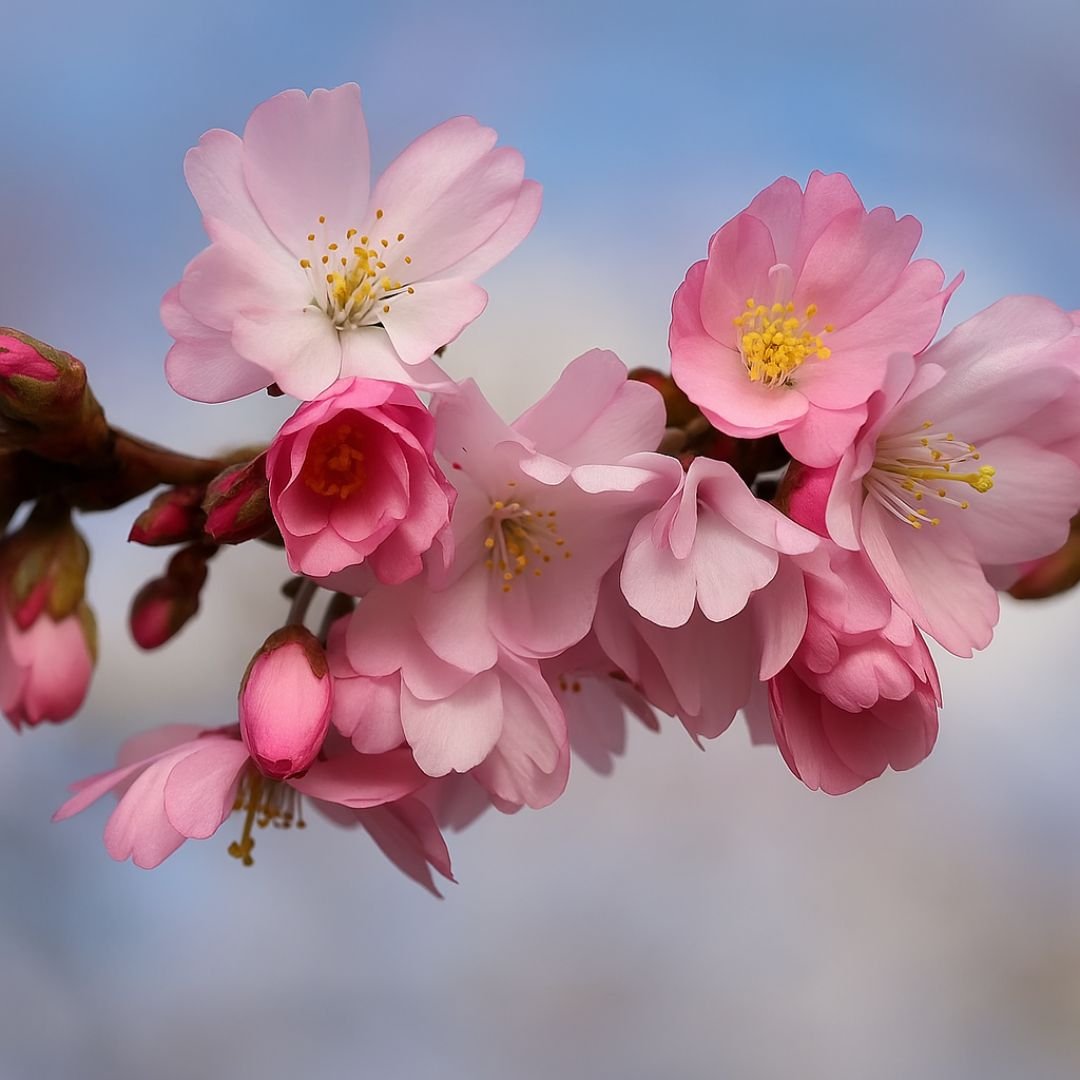 Flor de cereja rosa