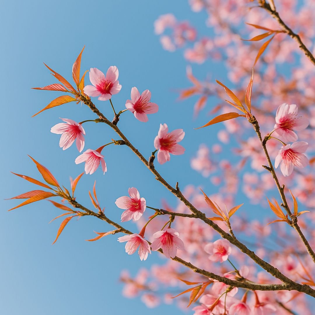 Muda de cereja flor