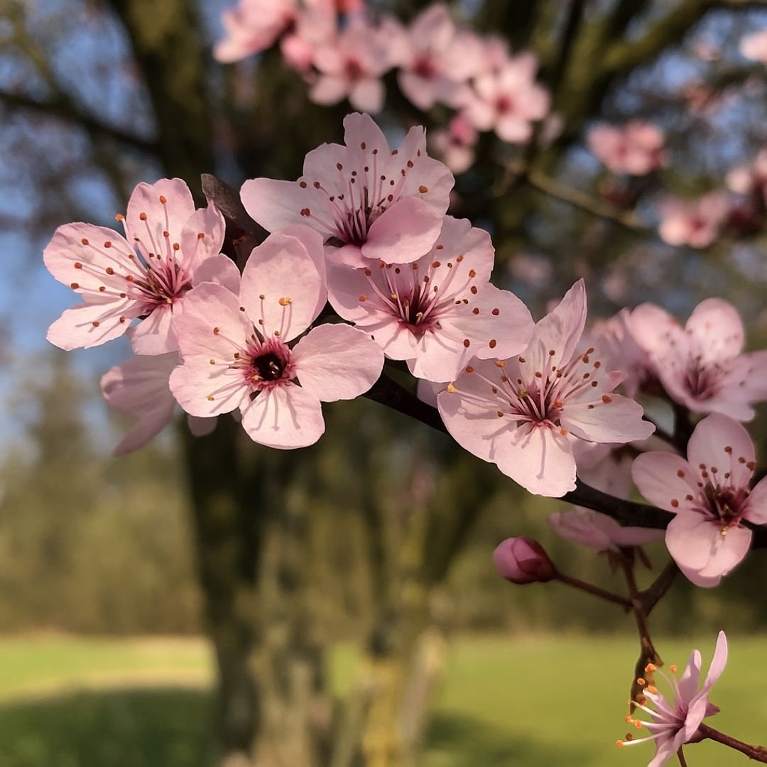 Muda de cereja flor