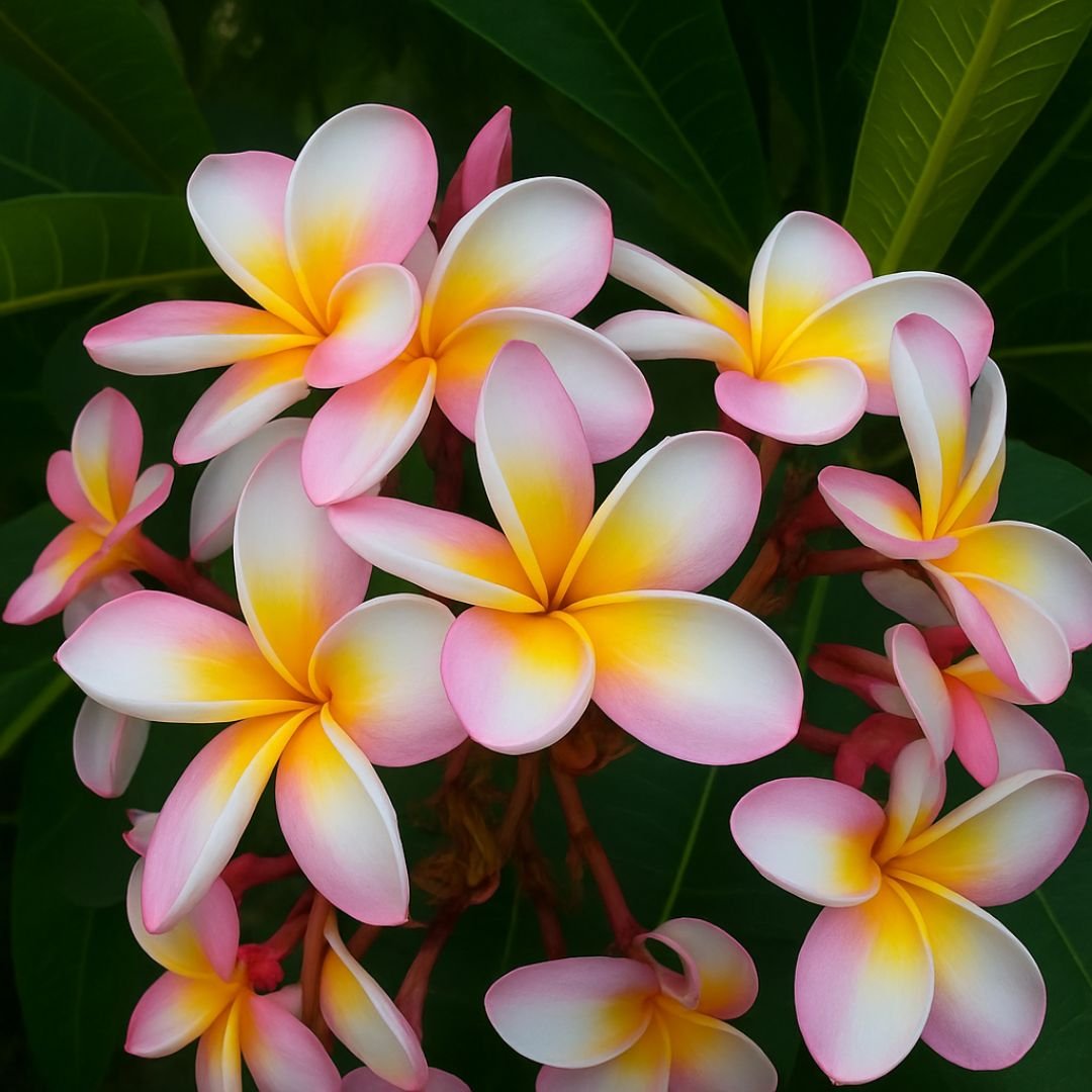 muda de jasmim-manga com flores exuberantes