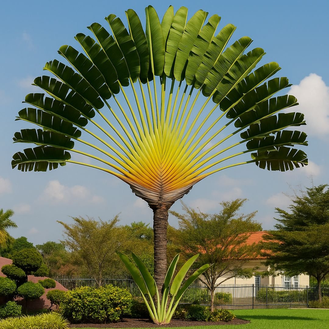 pé de ravenala árvore do viajante tropical