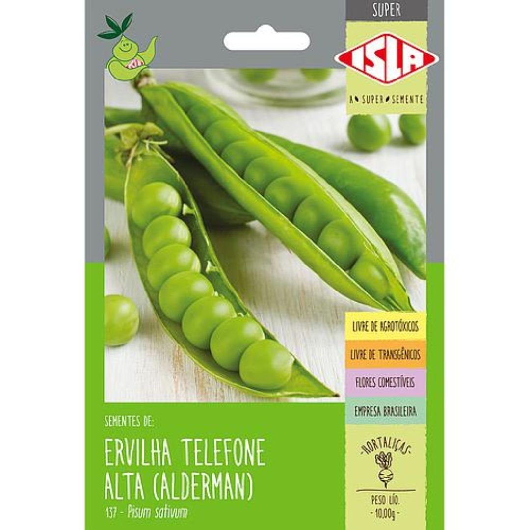 semente de ervilha telefone alta