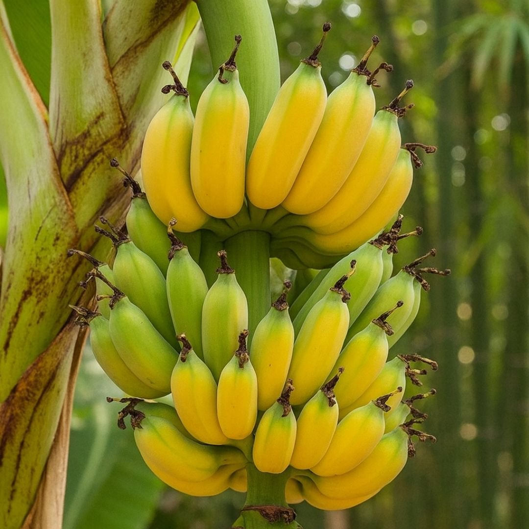 banana nanica ideal para cultivo em quintal ou s&iacute;tio