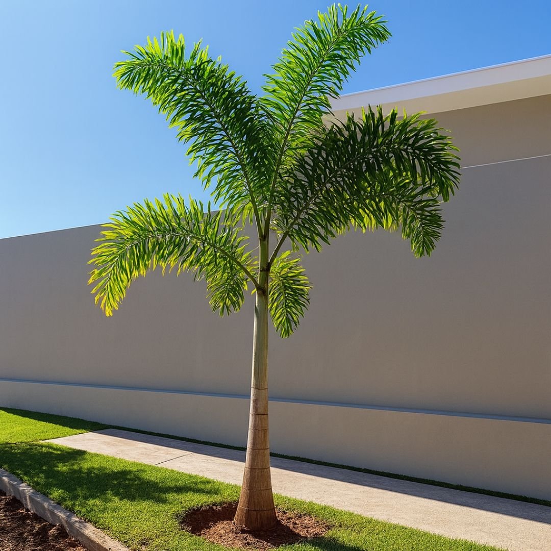 p&eacute; de Rabo de Raposa em jardim paisag&iacute;stico