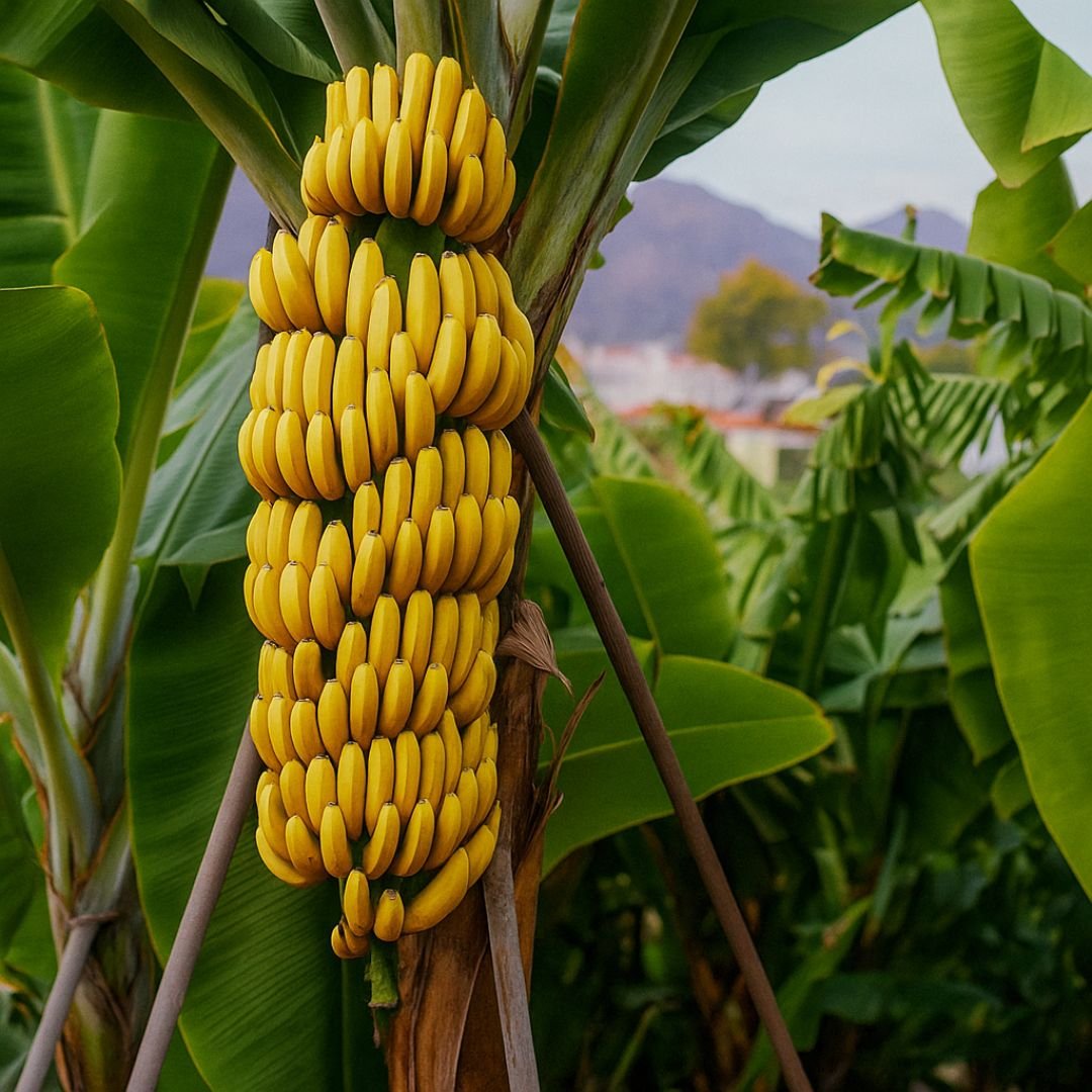muda de banana-da-terra que frutifica cedo