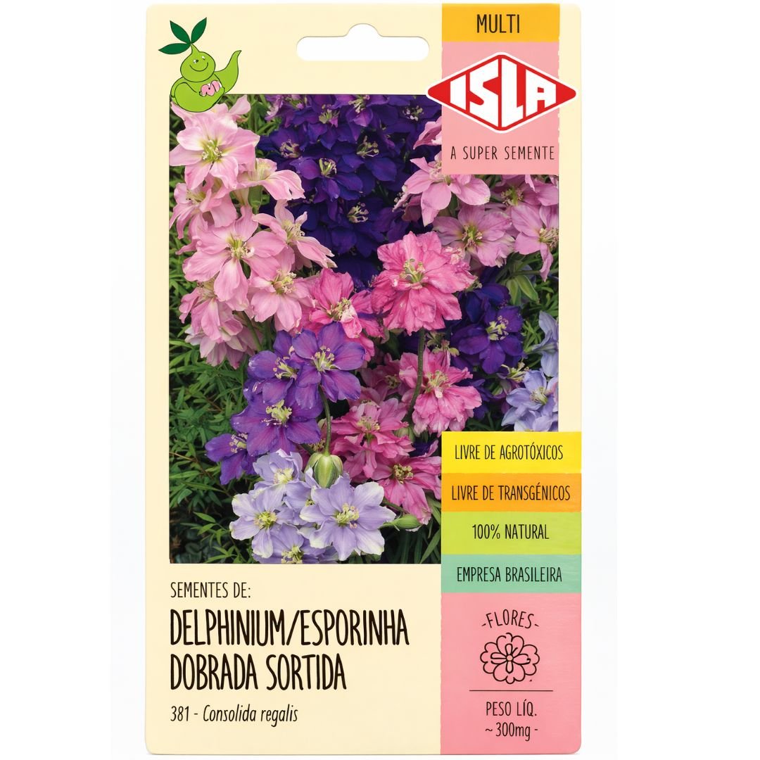 semente de esporinha de cavaleiro delphinium para flores altas