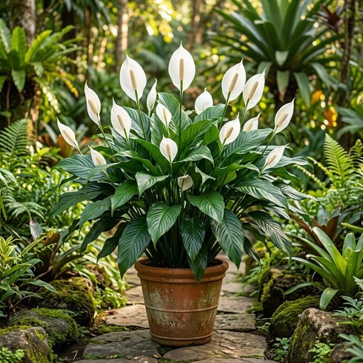 Muda de Lírio da Paz (Spathiphyllum wallisii) Pura e Pronta para Plantar
