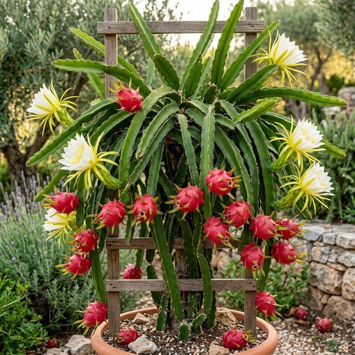 Muda de Pitaya Imperial (Hylocereus undatus) Produz Rapidamente