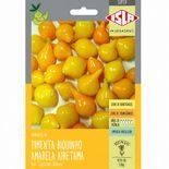semente de pimenta biquinho amarela airetama para vaso